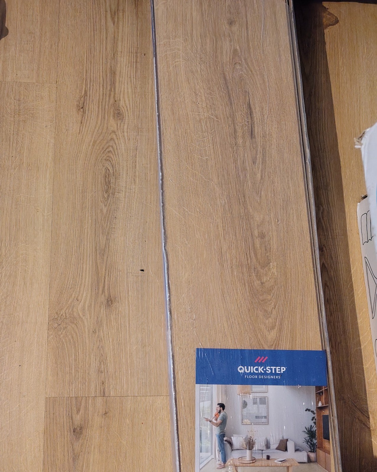 Quick-Step Laminaat Klassieke Lichte Eik (2 ongeopend), Doe-het-zelf en Verbouw, Ophalen, 50 tot 150 cm, Nieuw, 10 tot 30 cm