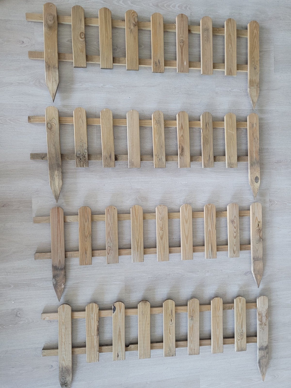 Houten tuinhekje - 4 stuks, Tuin en Terras, Ophalen, Gebruikt, Hout, Tuinhek