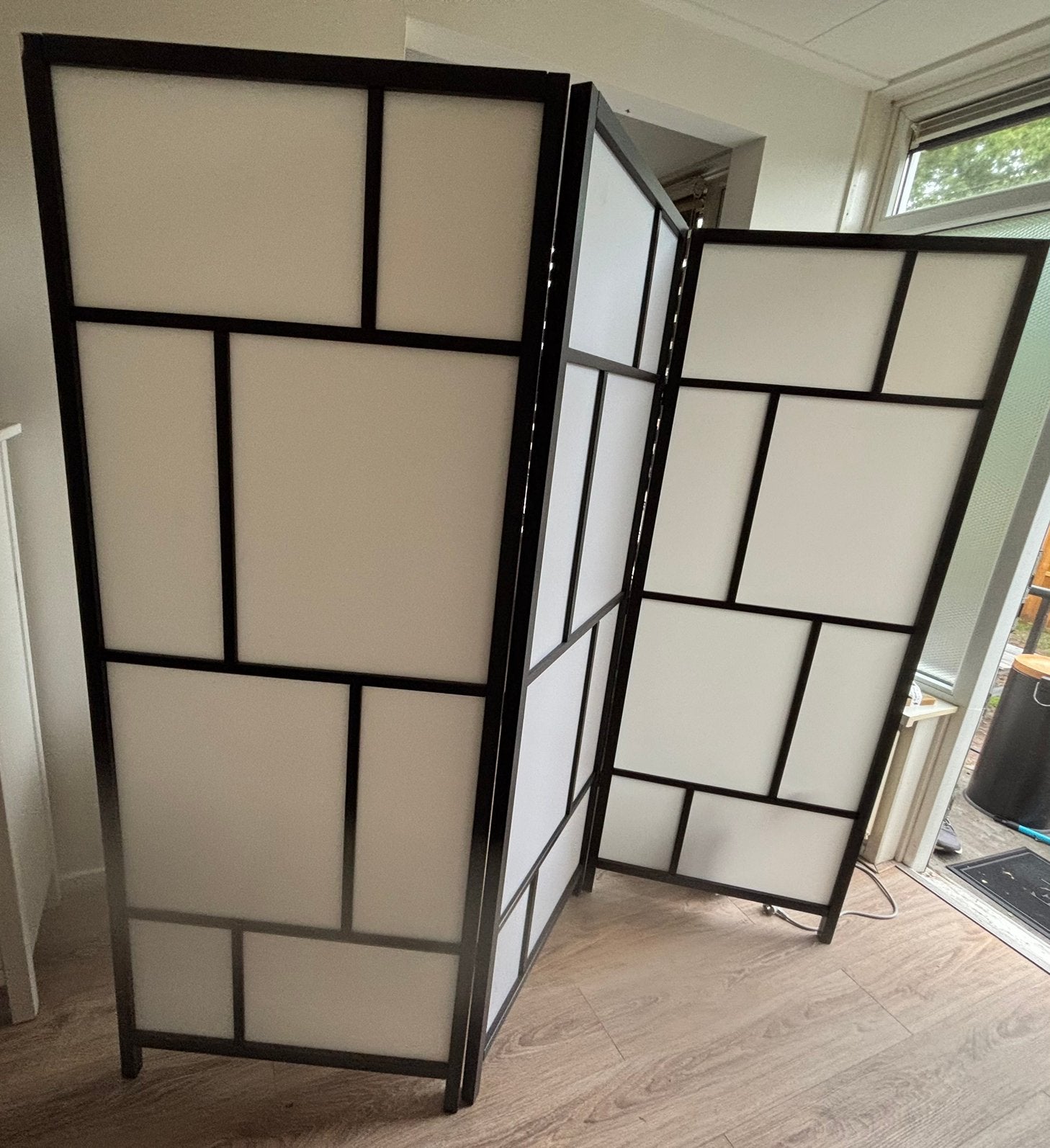 IKEA RISÖR scheidingswand 216x185cm, Ophalen, Hout, Modern, Gebruikt