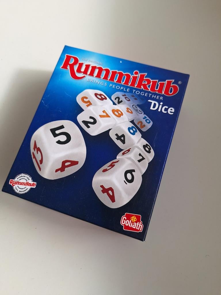 Rummikub Dice Spel - Zo goed als nieuw, Drie of vier spelers, Ophalen of Verzenden, Zo goed als nieuw, Goliath
