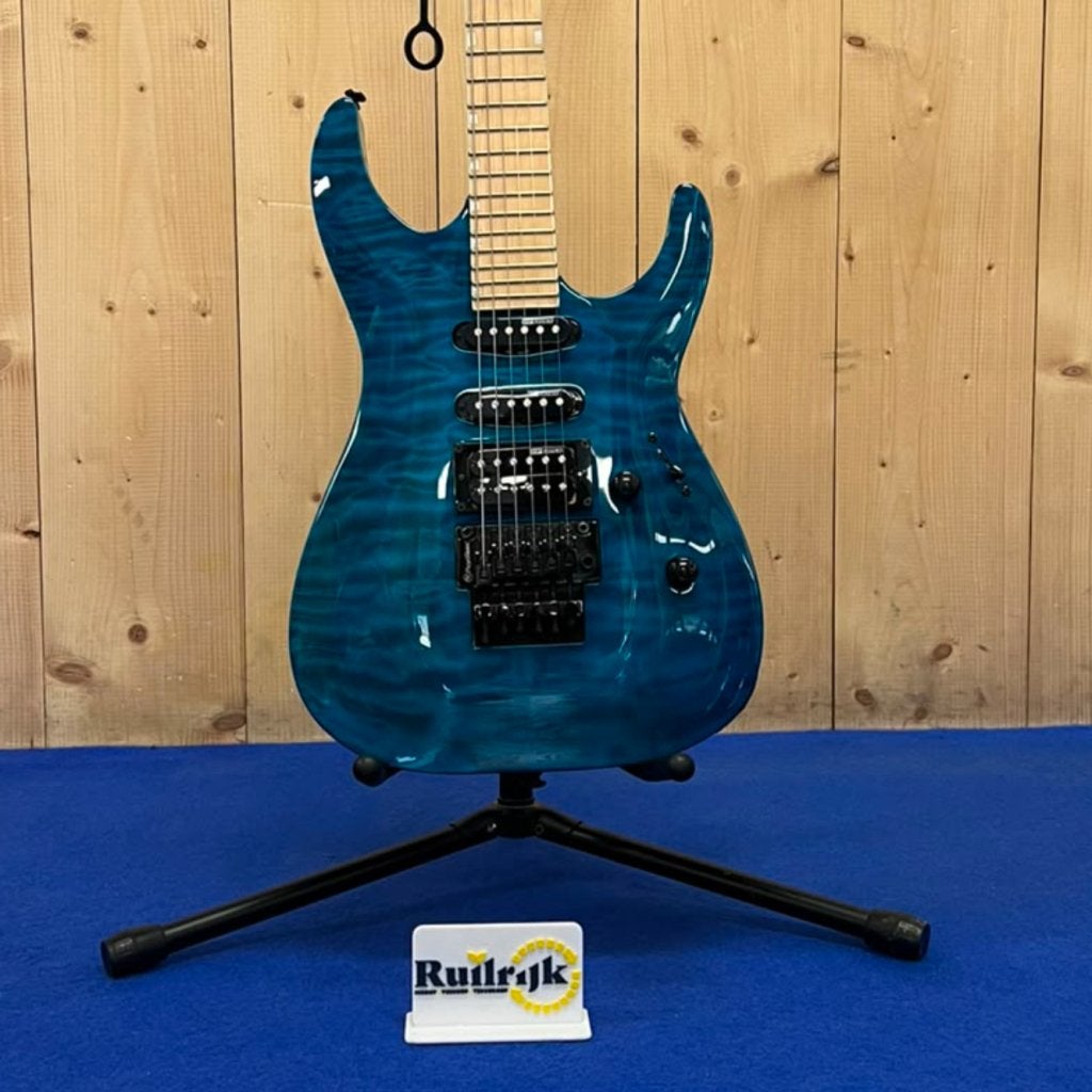 ESP LTD MH-203QM Elektrische gitaar Thru Blue - Nette staat, Muziek en Instrumenten, Snaarinstrumenten | Gitaren | Elektrisch