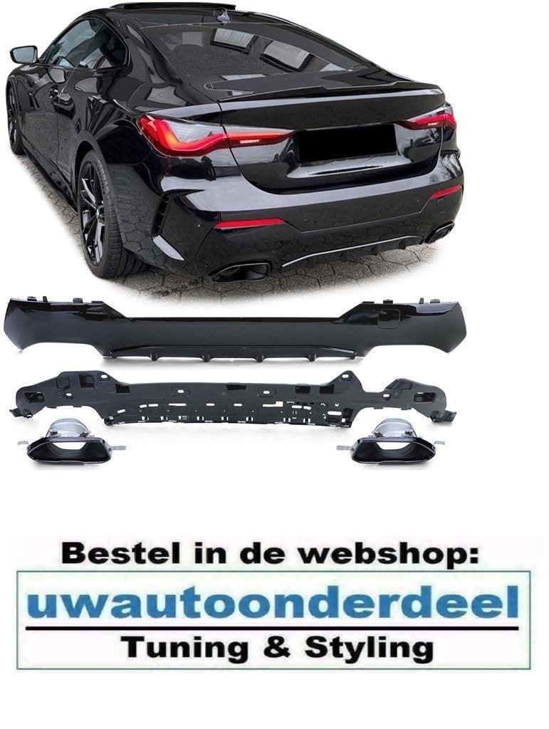 Diffuser M440 440 Look Uitlaat Zwart Voor Bmw 4 Serie G22 G2, Verzenden, Automotive Parts, A.parts@hotmail.nl, Trasmolenlaan 12 3447 GZ Woerden