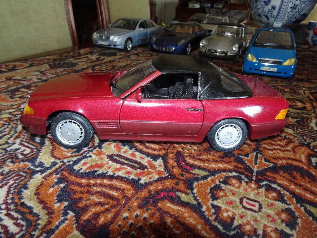 MOOIE MERCEDES  BENS  500/SL  REVELL ZONDER DOOS, Ophalen of Verzenden, Zo goed als nieuw, Auto, Revell