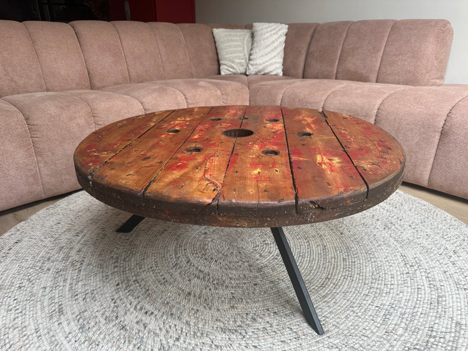 Salontafel, Ophalen, 50 tot 100 cm, Rond, 50 tot 100 cm