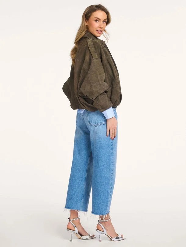 Alter Ego suede jas Meghan by pauw mt L 40, Kleding | Dames, Jassen | Winter, Verzenden, Nieuw, Maat 38/40 (M), Groen