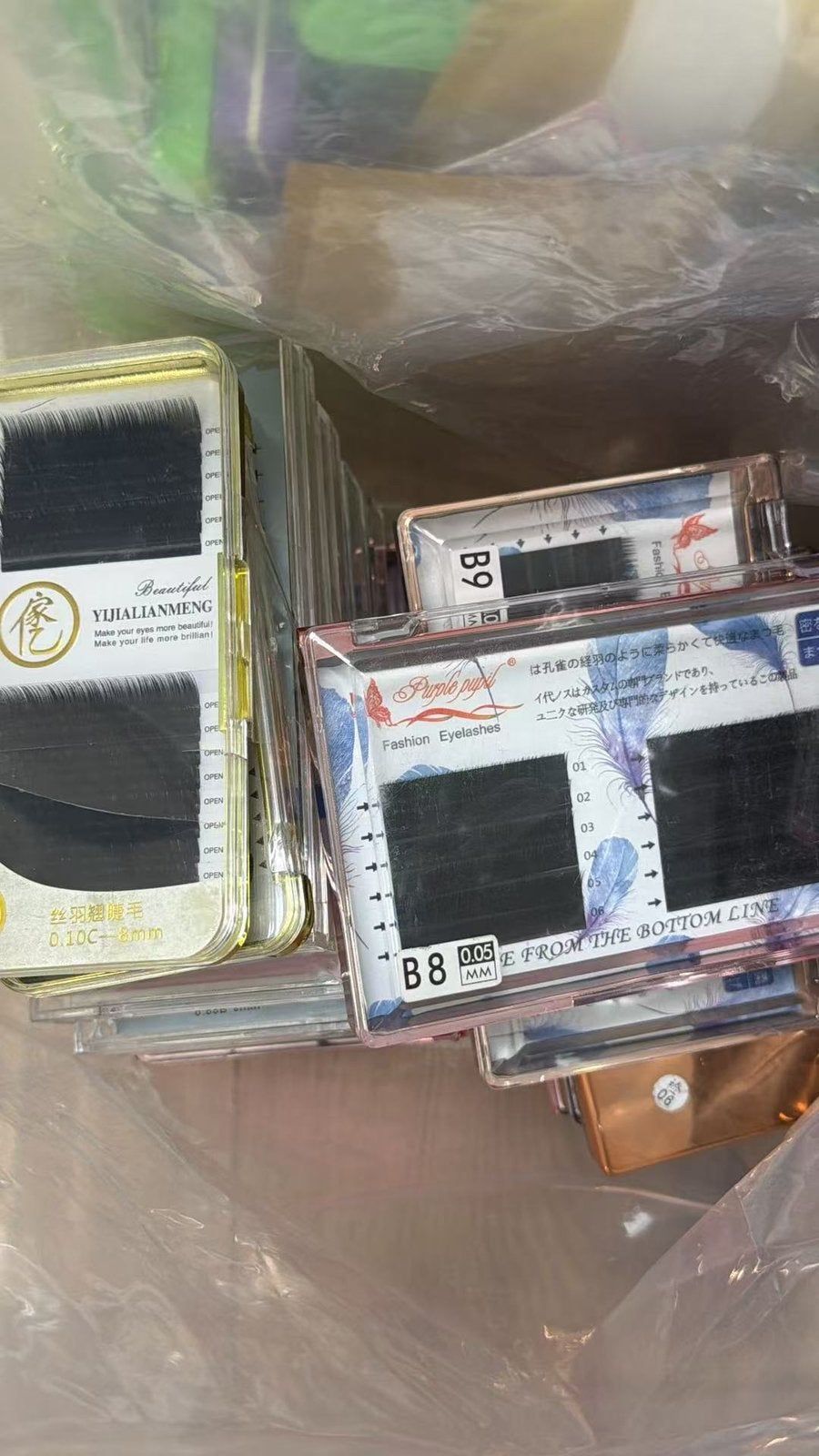 Grote partij wimperextensions – diverse maten –salonvoorraad, Sieraden, Tassen en Uiterlijk, Beautycases, Ophalen of Verzenden