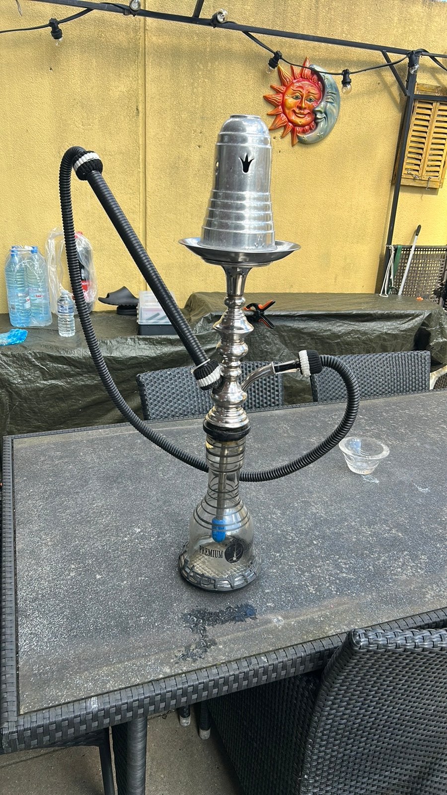 Shisha waterpijp Premium Hookahs 80 cm, Ophalen, Zo goed als nieuw, (Water)pijp