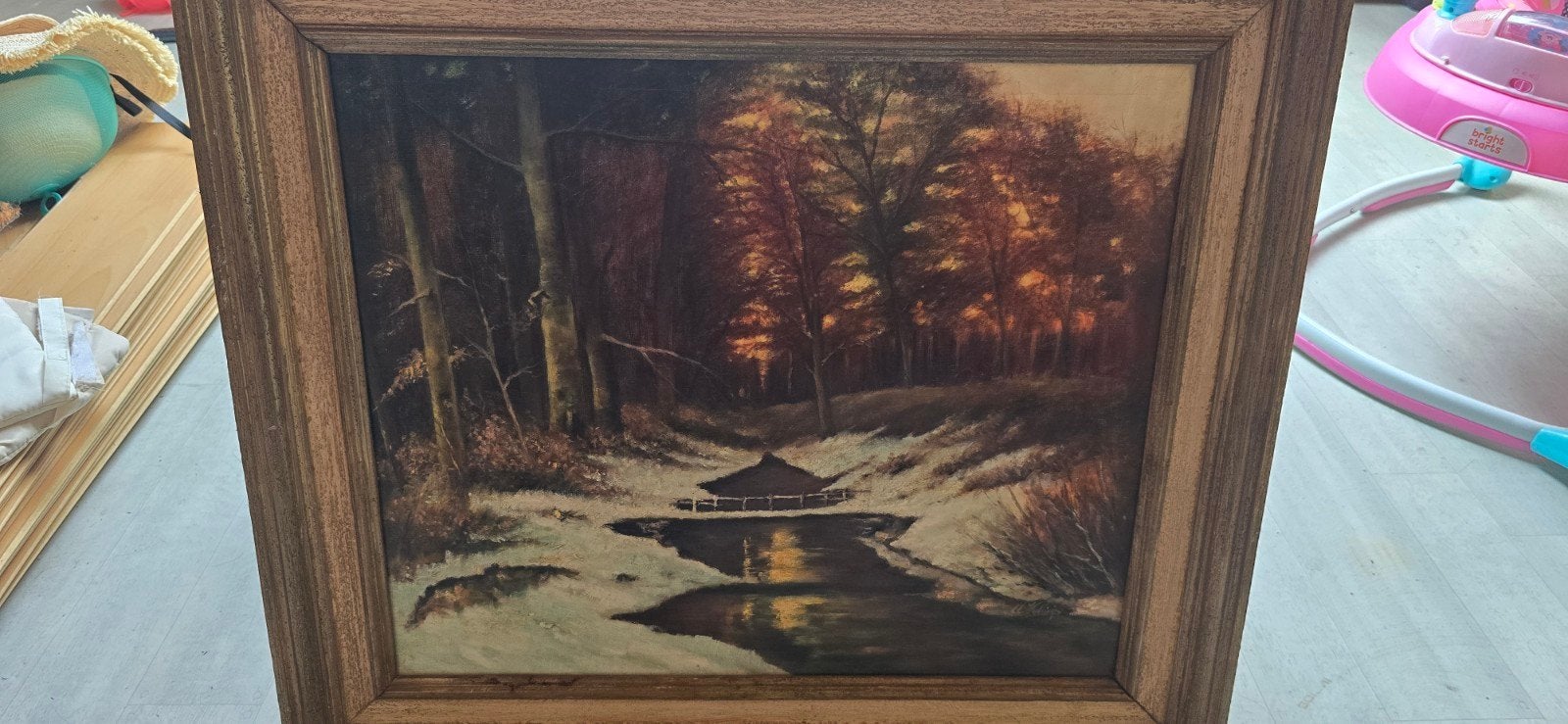 Olieverf schilderij, Antiek en Kunst, Kunst | Schilderijen | Klassiek, Ophalen of Verzenden