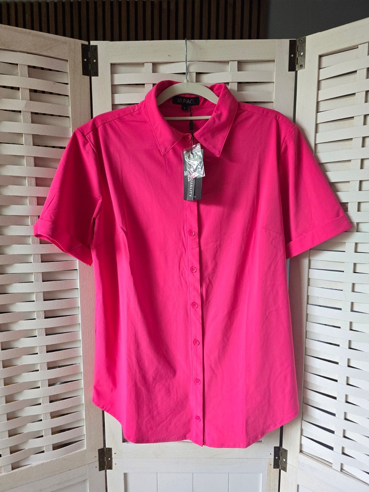 Nieuw mi piace travel L fuchsia blouse, Ophalen of Verzenden, Nieuw, Roze