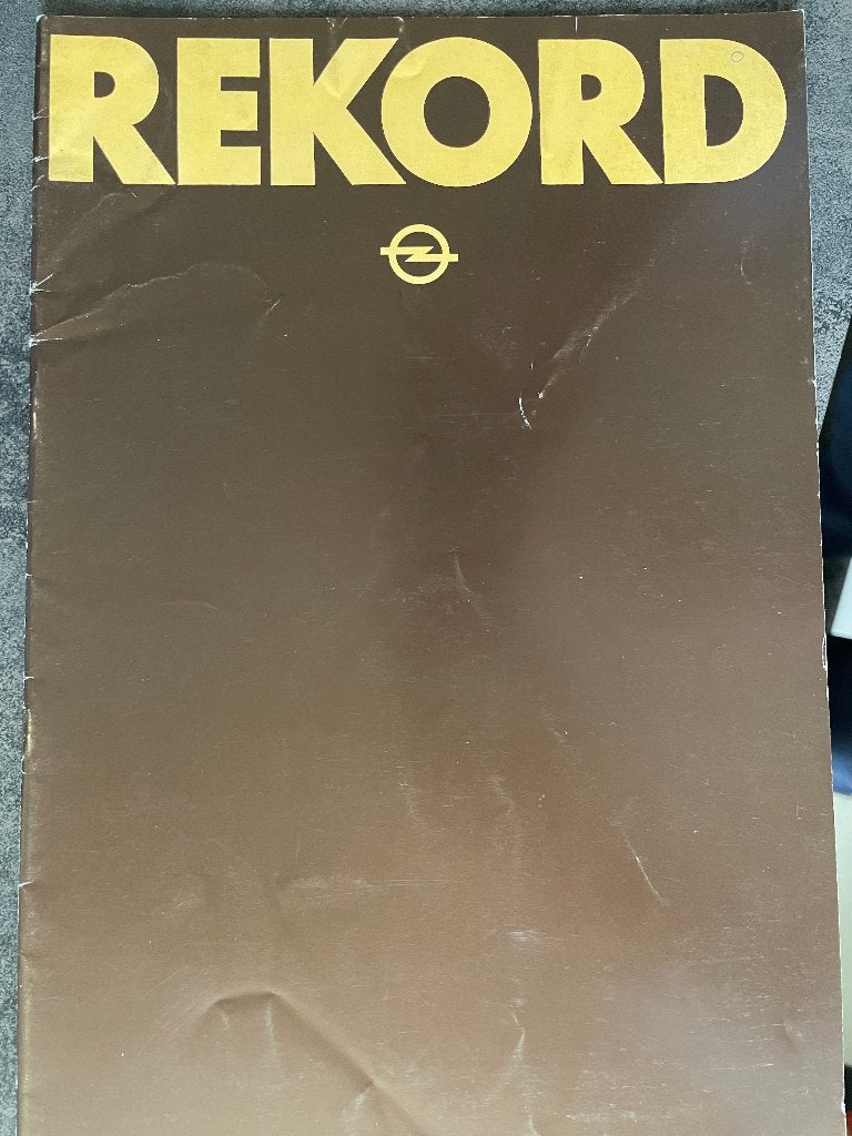 Folder van Opel Rekord, gedrukt aug.1980, Ophalen of Verzenden, Zo goed als nieuw, Opel