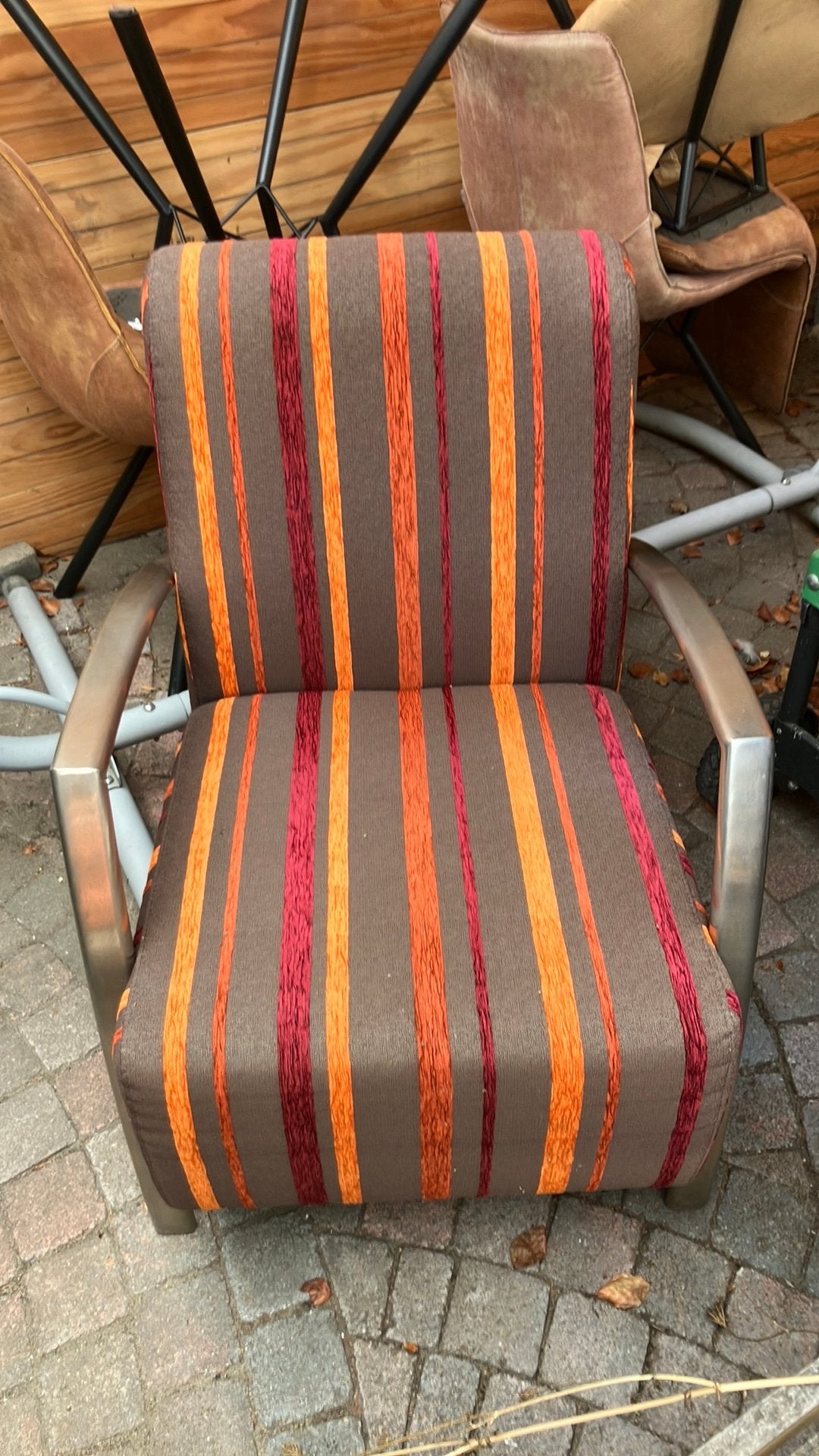 Vier leuke faiteuil stoeltjes, Ophalen, Gebruikt, Minder dan 75 cm, Stof