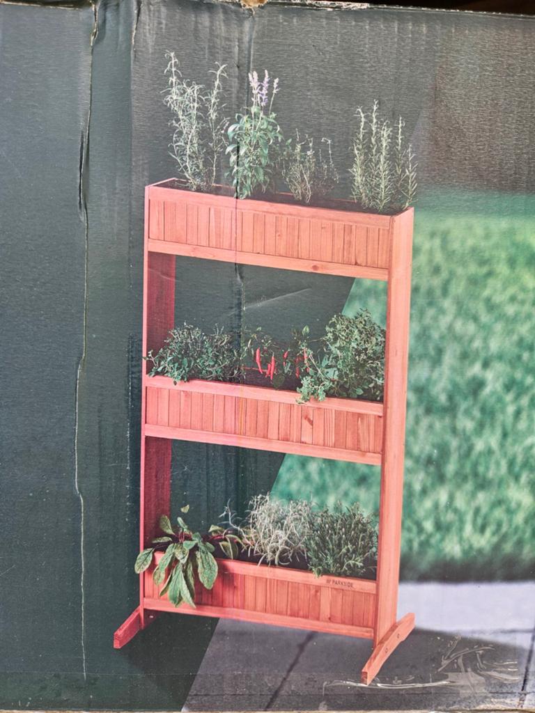 Houten kruidenrek / plantenrek voor tuin of balkon, Tuin en Terras, Bloembakken en Plantenbakken, Nieuw, Ophalen of Verzenden