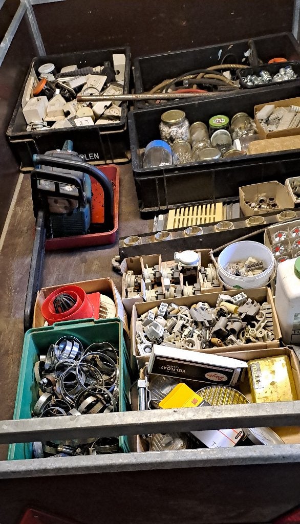 bouten moeren garage opruiming, Ophalen, Zo goed als nieuw, Minder dan 50 mm, Bouten of Moeren