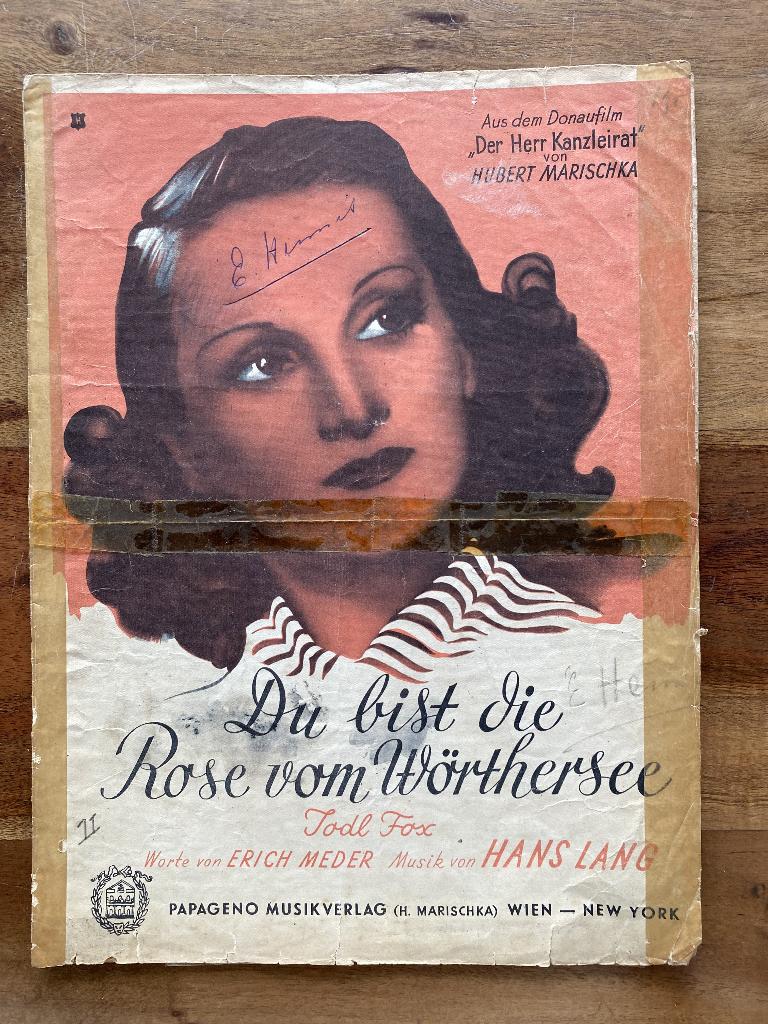 Du bist die Rose vom Worthersee - Jodl Fox uit 1948, Zang, Gebruikt, Ophalen of Verzenden, Artiest of Componist