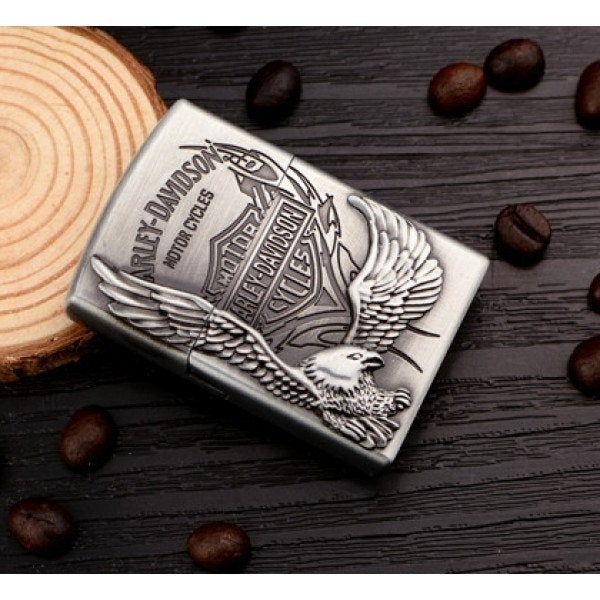 Harley Zippo Butaan Gasaansteker, Silver, B&S Great Eagle, Verzamelen, Ophalen of Verzenden, Nieuw, Aansteker