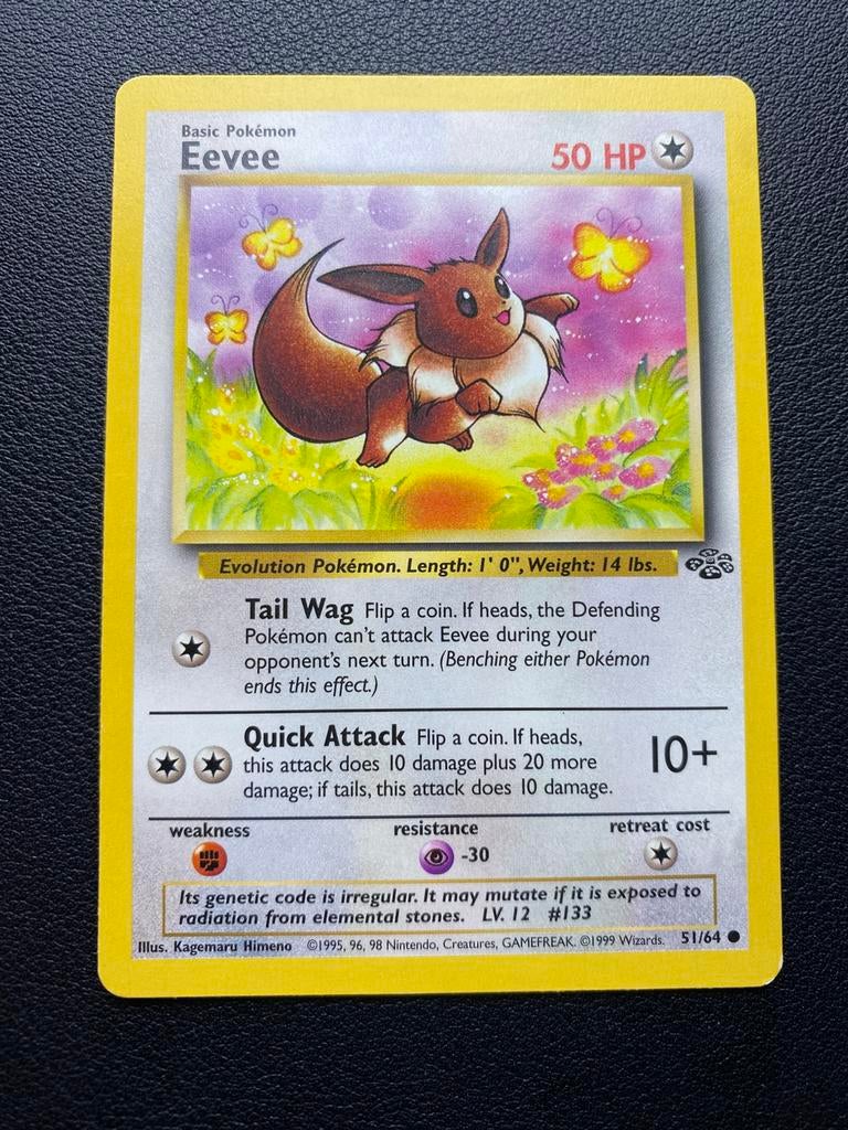 Eevee - Jungle - 51/64 - Pokemon kaart, Ophalen of Verzenden, Zo goed als nieuw