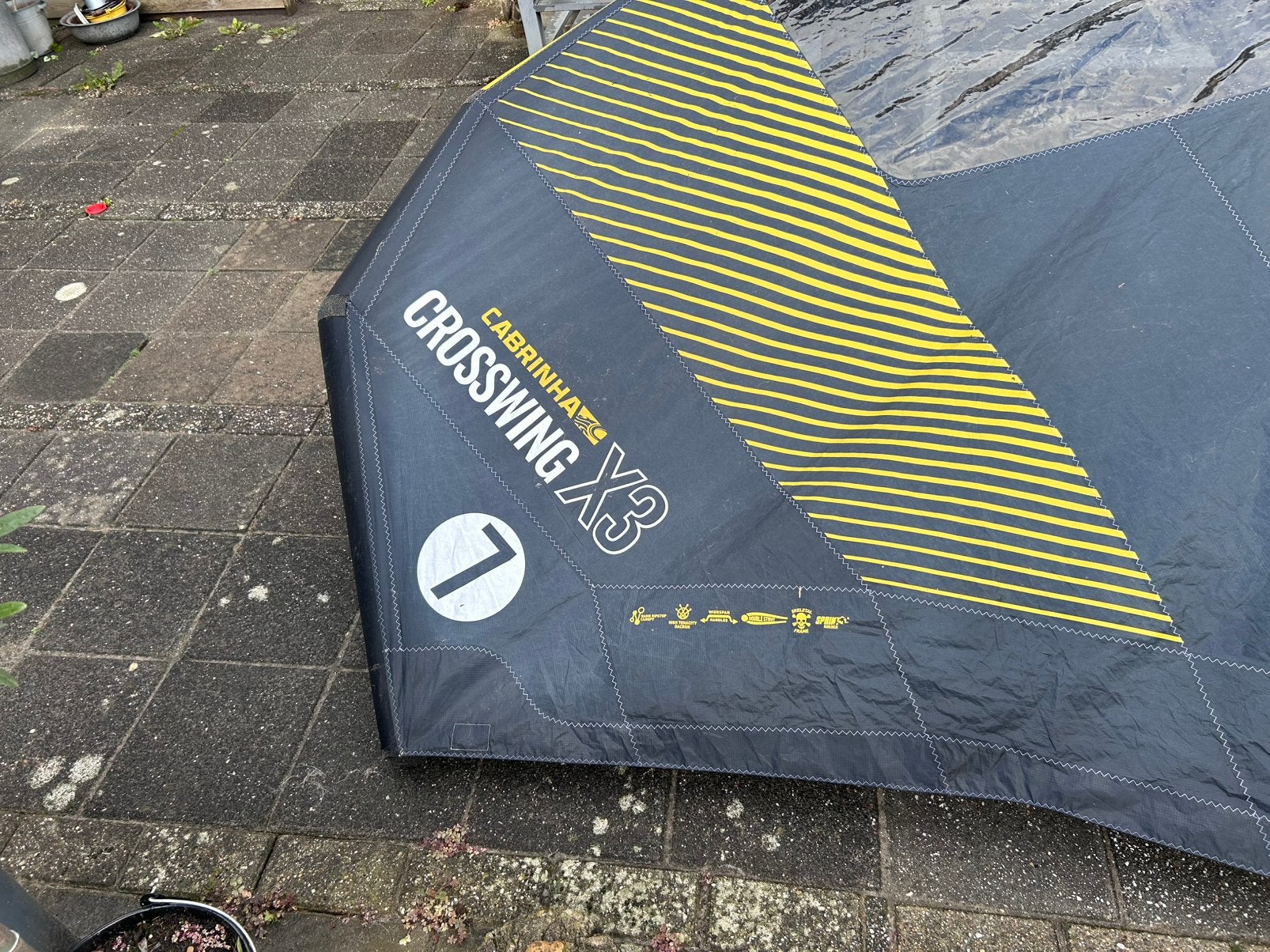 Cabrinha crosswing x3  7 meter, Ophalen, Gebruikt, Wingsurf-wing
