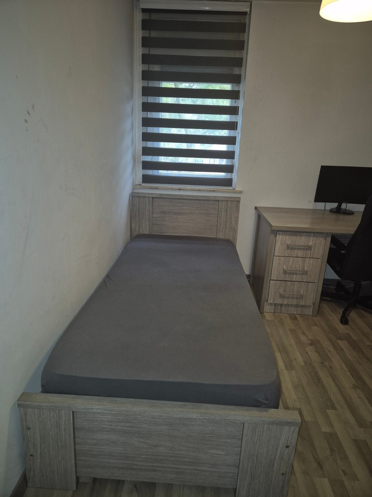 Eenpersoonsbed 90x200 met matras, Gebruikt, 90 cm, Ophalen of Verzenden, 200 cm