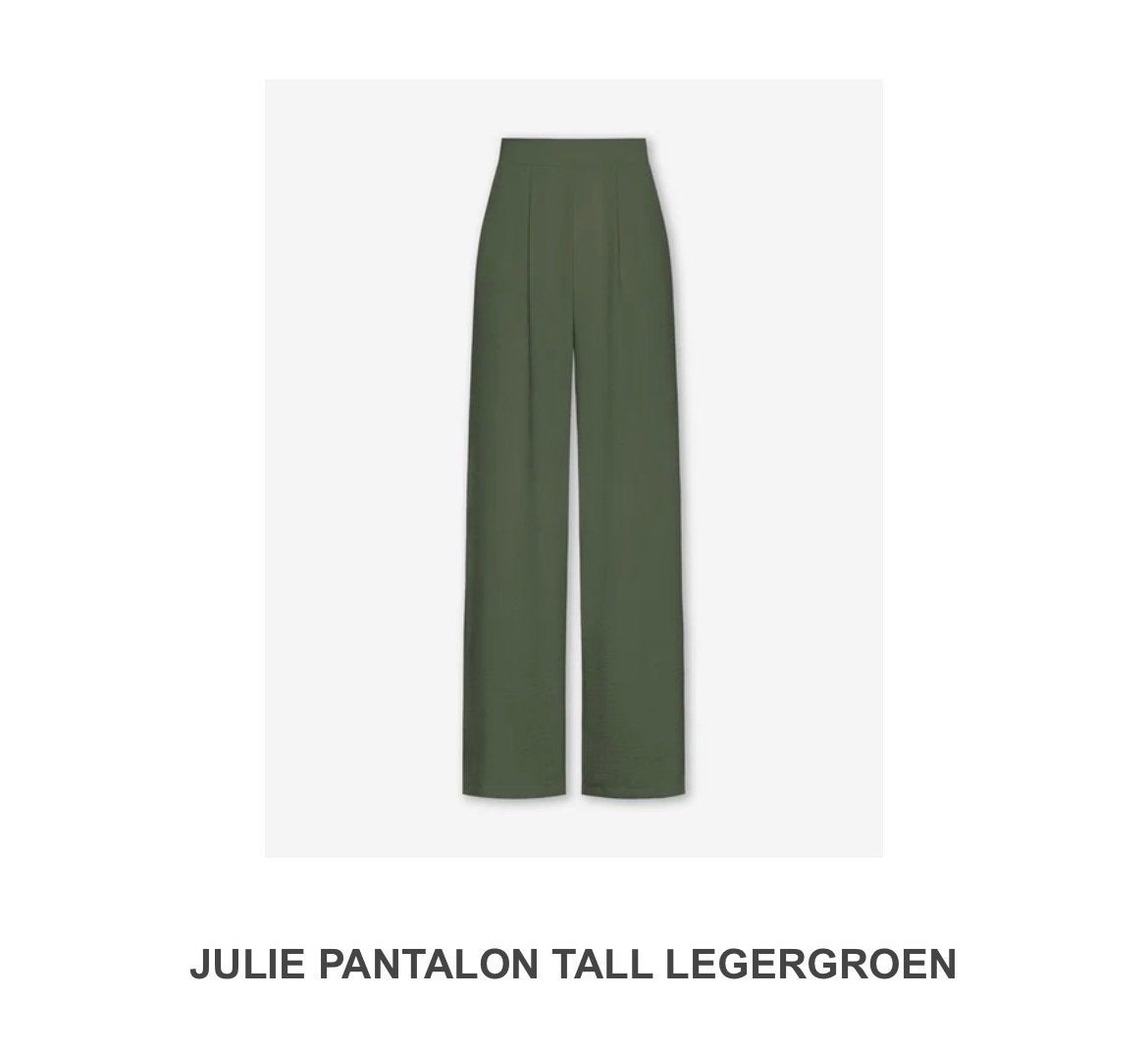 GEZOCHT: Julie Pantalon Tall Legergroen maat L, Verzenden, Maat 42/44 (L), Nieuw, Lang