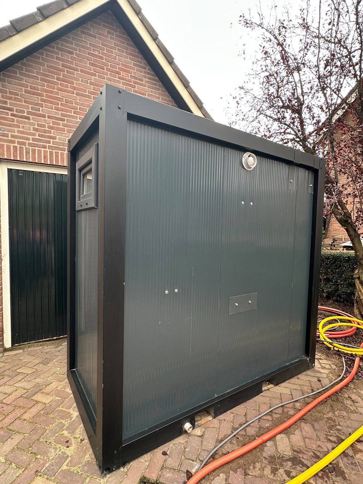Mobiele douche unit met wastafel en toilet, Doe-het-zelf en Verbouw, Ophalen, Zo goed als nieuw