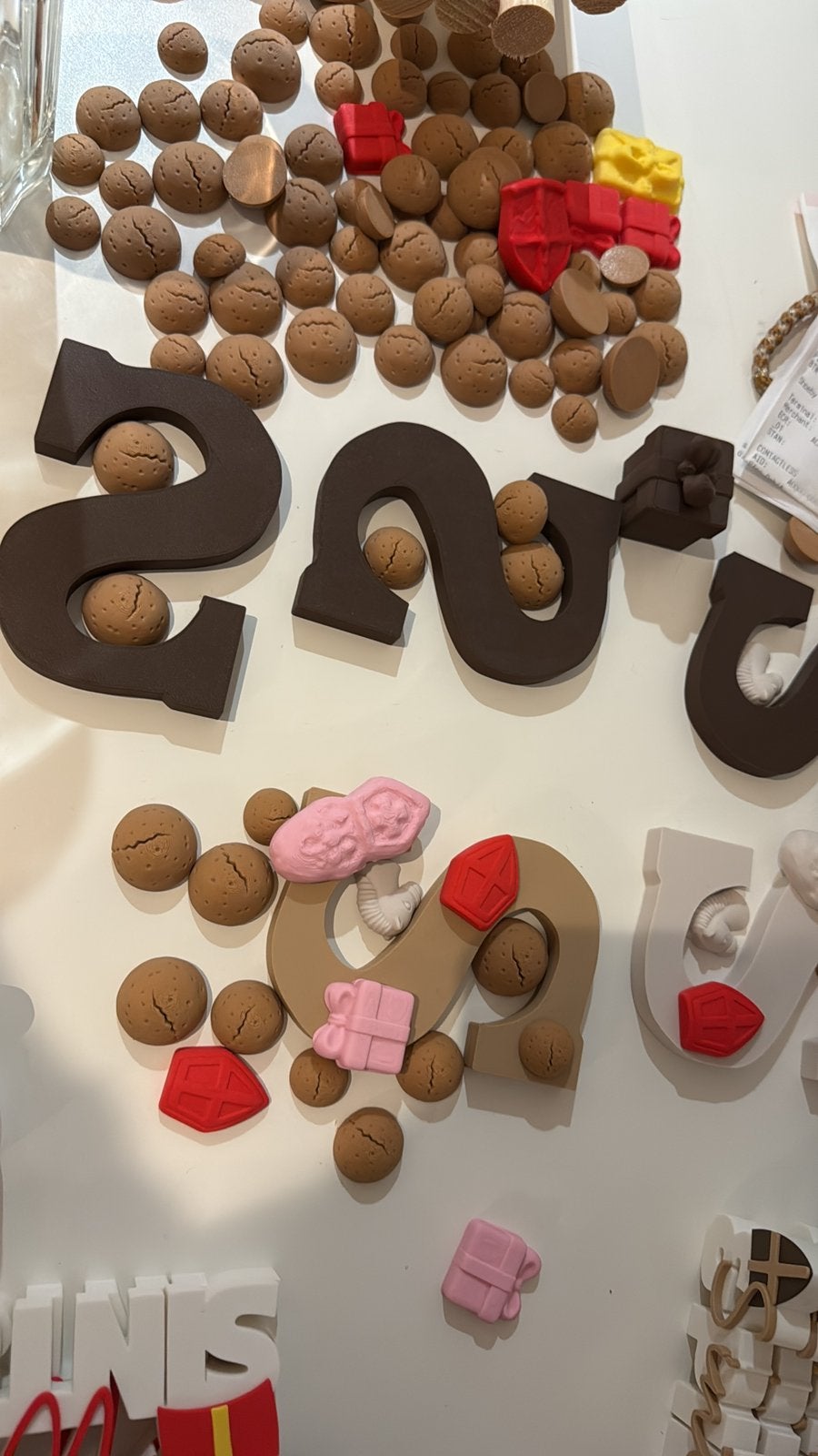 Decoratie Sinterklaas feest kruitnoten en schuimpjes, Ophalen of Verzenden, Nieuw