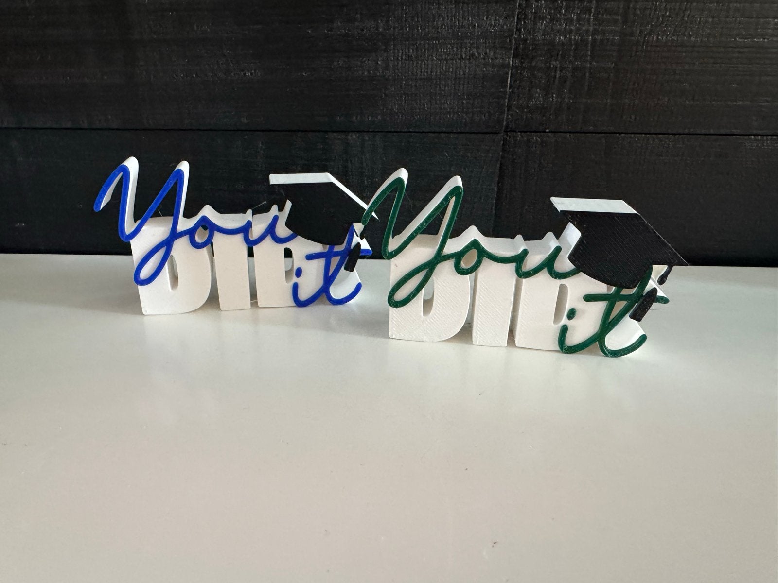Geslaagd cadeautje 3D print “you did it”, Meerkleurig, Overige materialen, Nieuw, Ophalen of Verzenden
