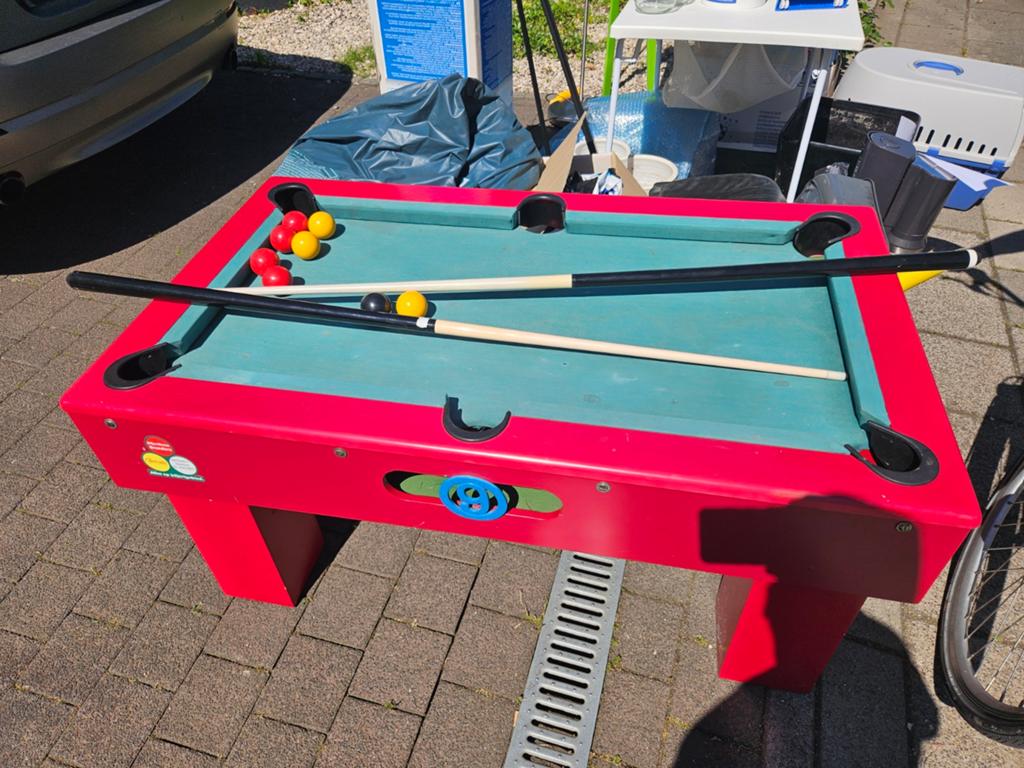 Compacte Pooltafel met Accessoires - Ideaal voor Thuis, Sport en Fitness, Biljarten en Poolen, Ophalen, Gebruikt, Pooltafel