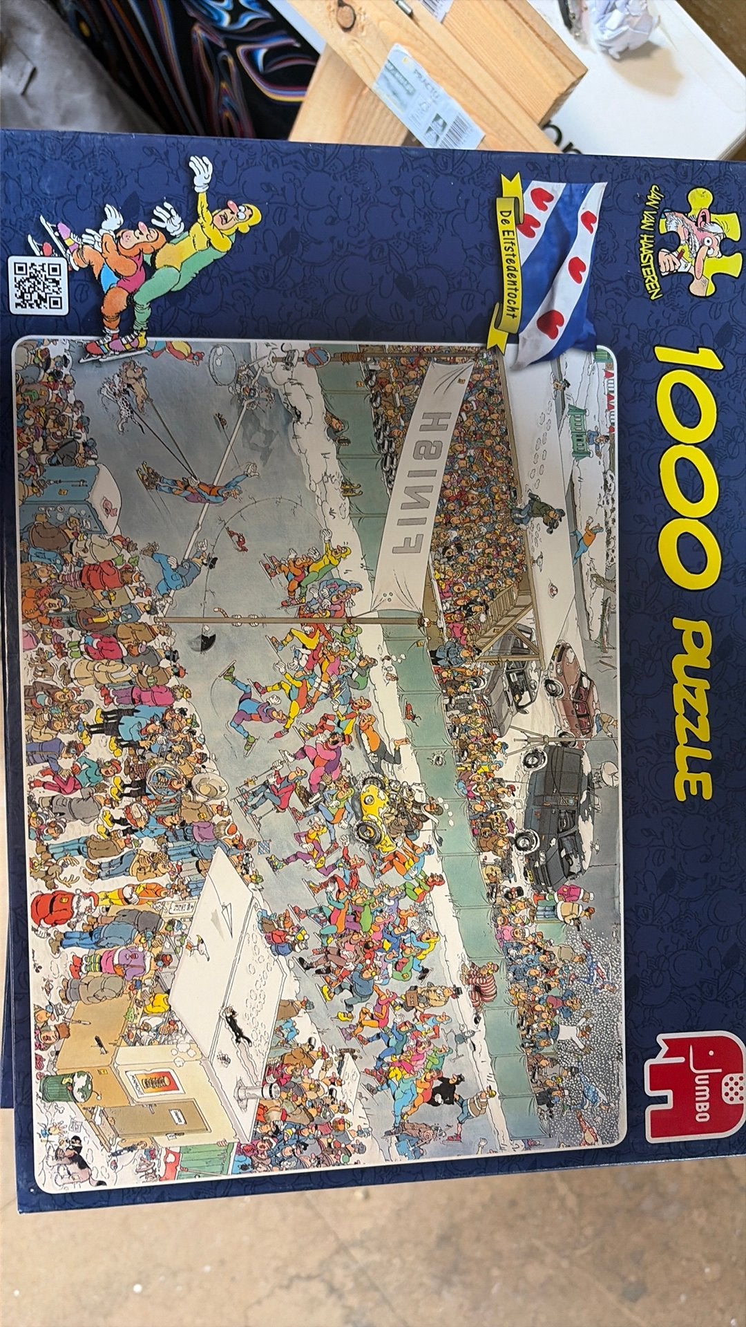 Jan van haasteren de Elfstedentocht 1000, Ophalen of Verzenden, 500 t/m 1500 stukjes, Zo goed als nieuw