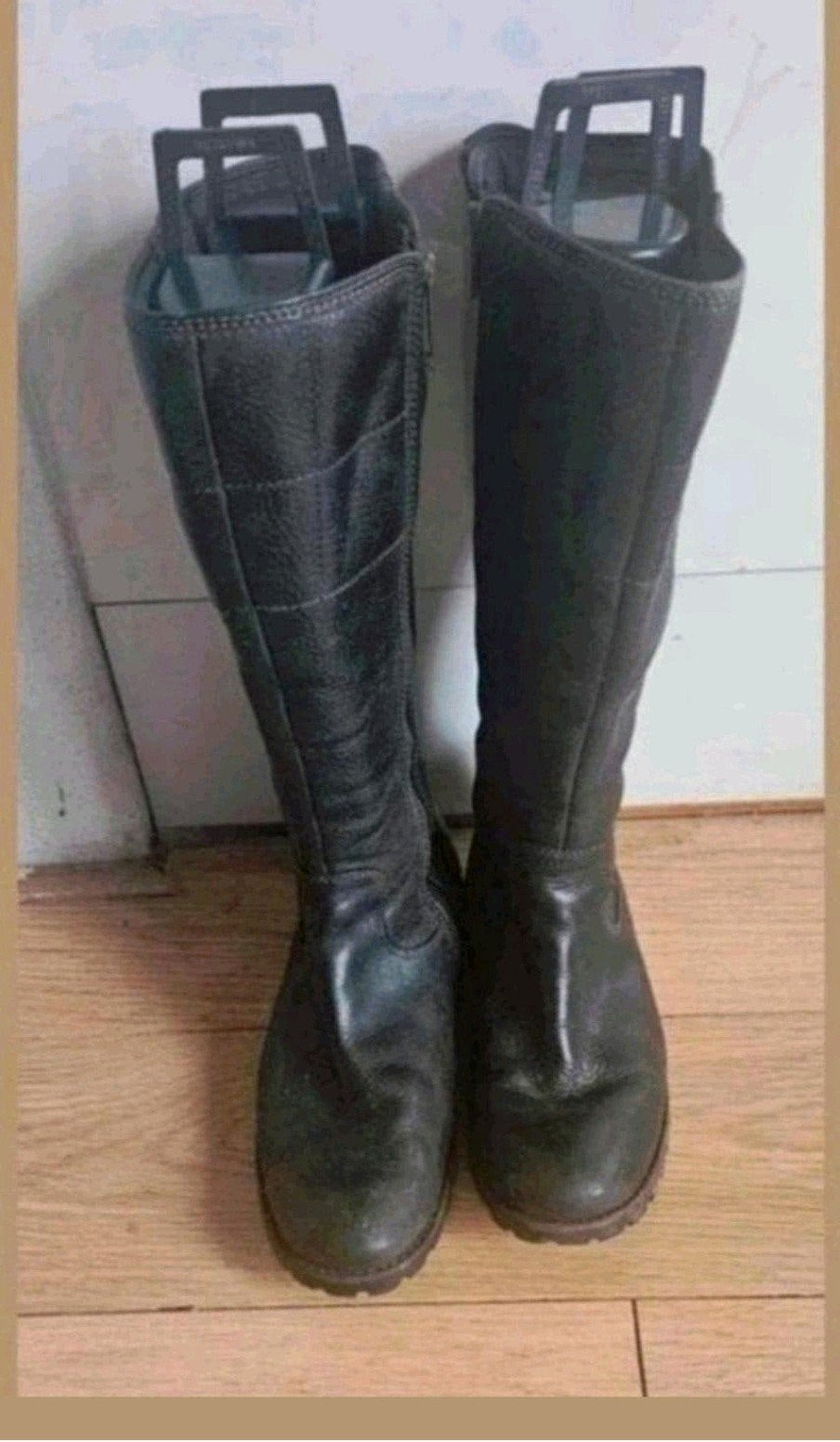 Timberland zwarte laarzen, Kleding | Dames, Hoge laarzen, Zwart, Ophalen of Verzenden, Zo goed als nieuw