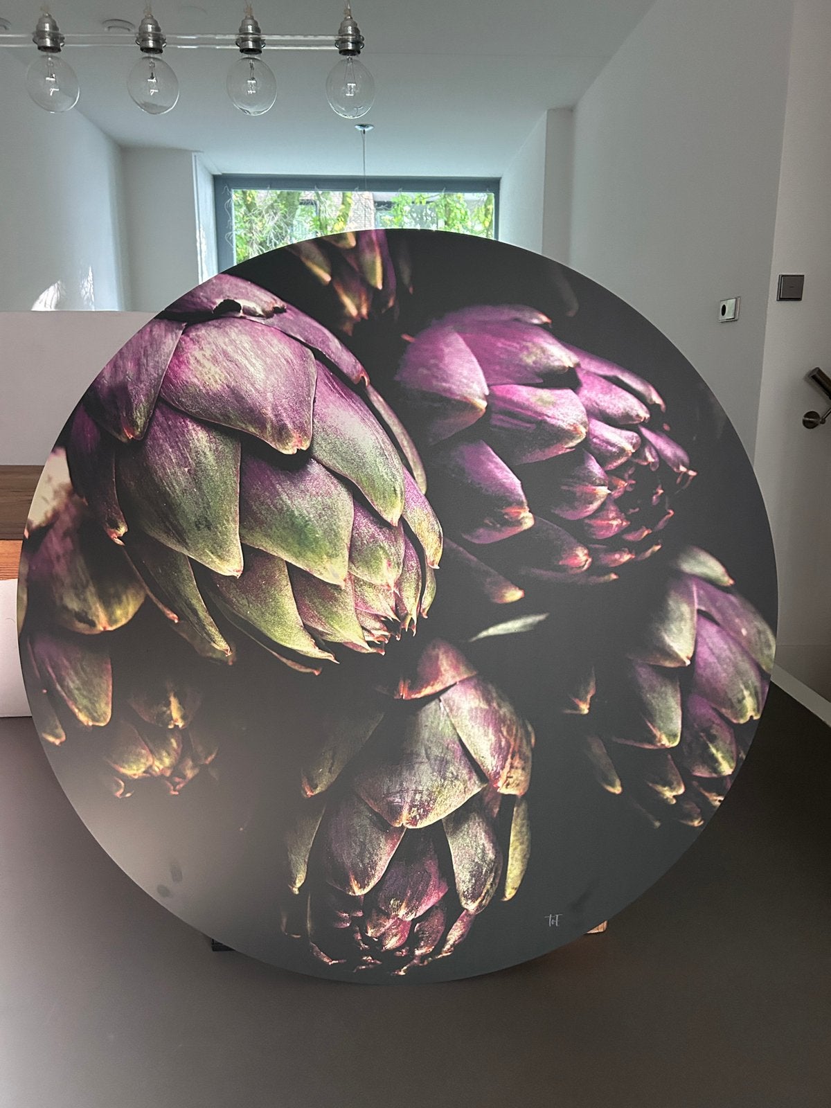 Artisjokken op aluminium (ToF aan de muur), Ophalen, 100 tot 125 cm, 75 cm of meer, Print