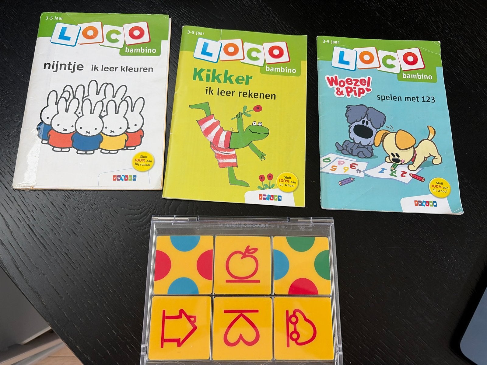 Loco Bambino set: Nijntje, Kikker, Woezel & Pip (3-5 jaar), Ophalen of Verzenden, Zo goed als nieuw, Taal en Lezen