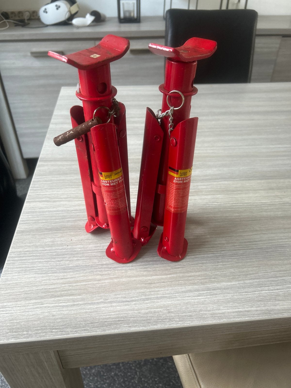 Set van 2 robuuste assteunen - 2 ton, Ophalen