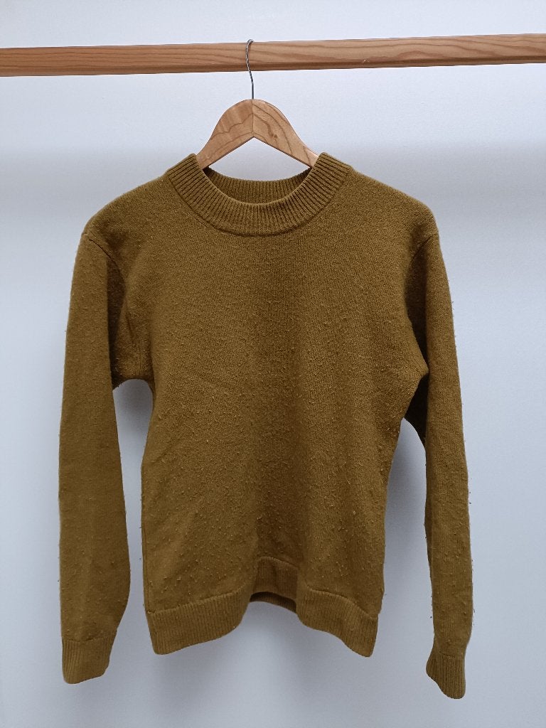 Merinowollen trui American Vintage S mosterdgeel, Kleding | Dames, Truien en Vesten, Geel, Ophalen of Verzenden, American Vintage