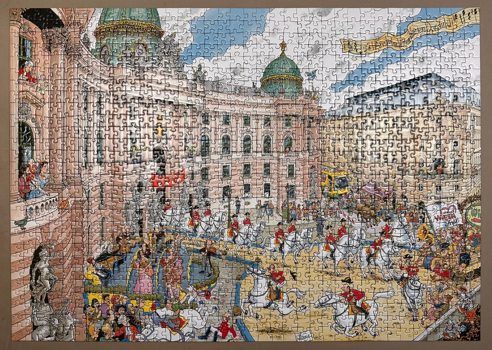 Cities of the world puzzel Wenen, Ophalen of Verzenden, 500 t/m 1500 stukjes, Zo goed als nieuw