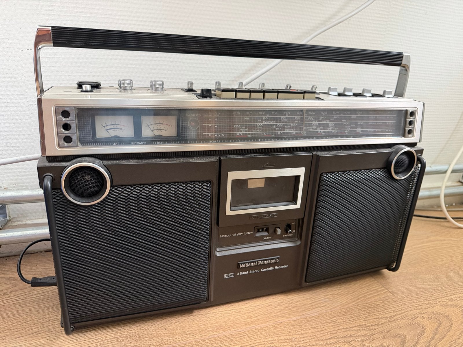National Panasonic RS-4350 LJ Radio Cassette Recorder, Ophalen, Gebruikt, Radio
