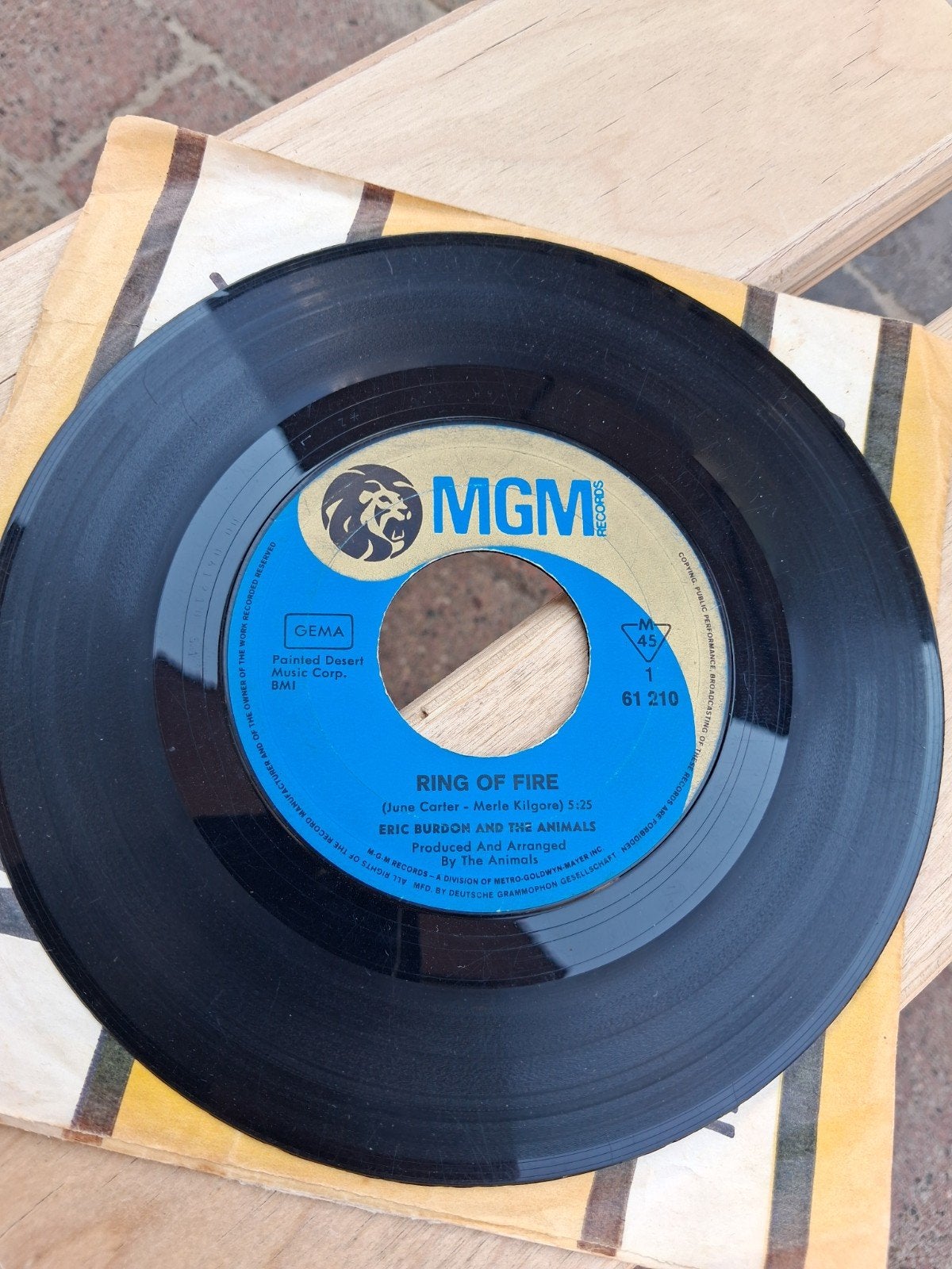 Eric Burdon & The Animals - Ring of Fire 7" Vinyl Single, Gebruikt, 7 inch, Ophalen of Verzenden, Pop