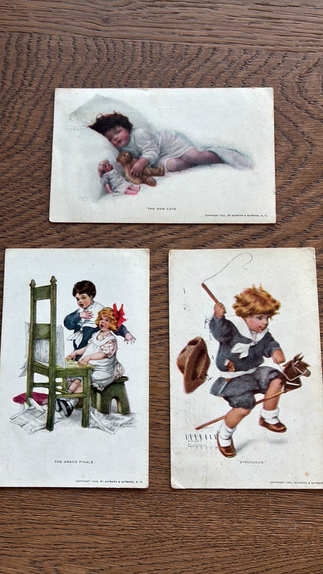 Kinderkaarten.de nieuwe liefde, de grote finale,inspannend, Verzamelen, Ophalen of Verzenden, Voor 1920, Gelopen, Overige thema's
