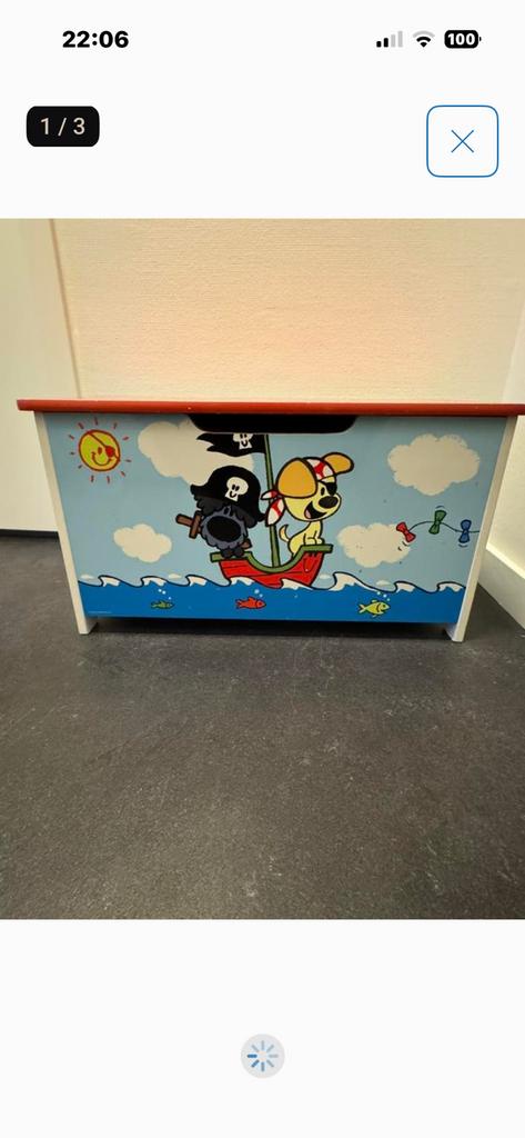 Woezel en Pip piraten speelgoedkist, Ophalen, Gebruikt