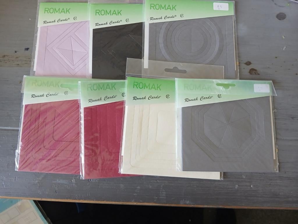 Romak Cards - Diverse sets voor kaarten maken, Ophalen of Verzenden, Nieuw, Overige thema's, Blanco kaart of Basiskaart