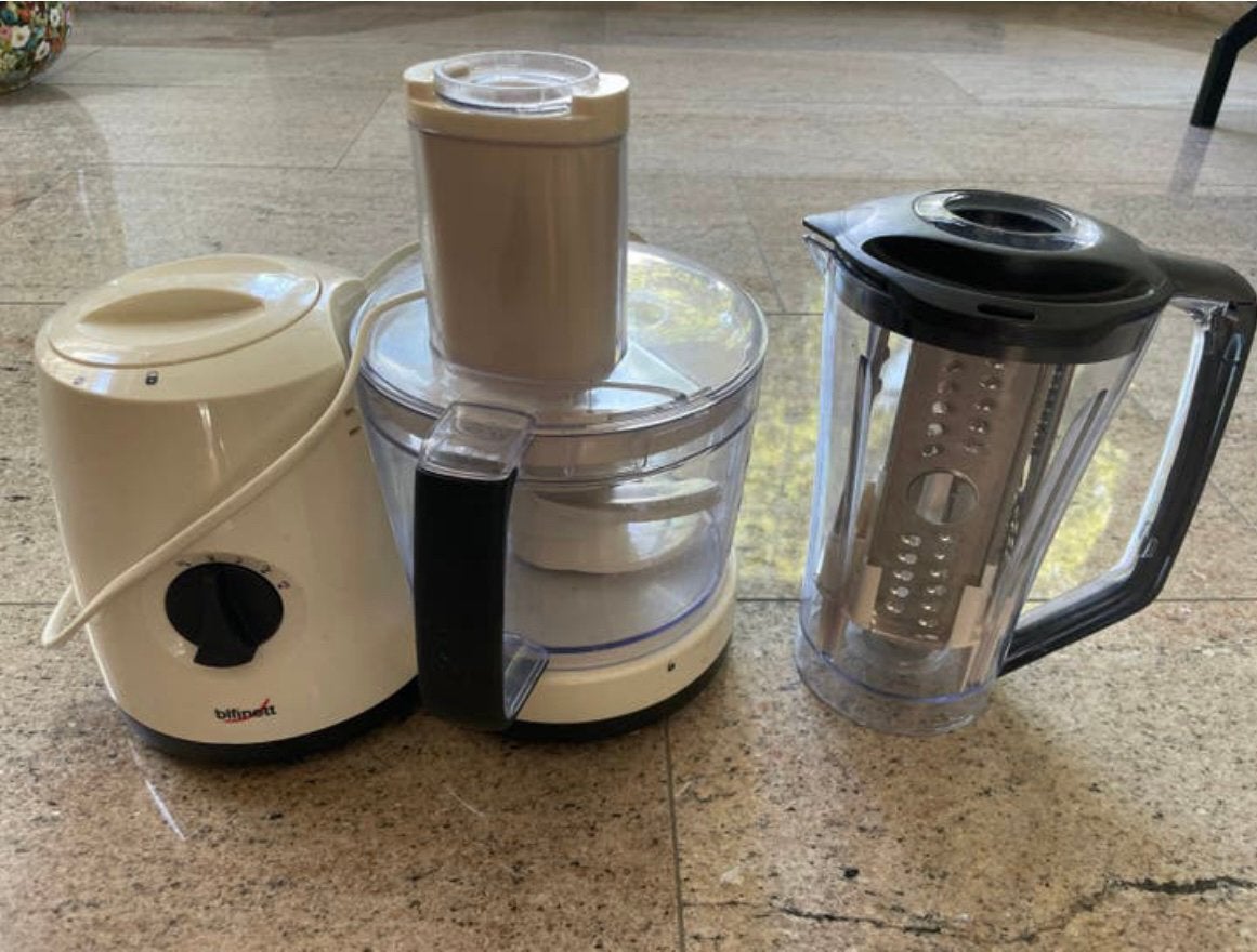 NIEUW Bifinet foodprocessor met blender, Ophalen of Verzenden, Zo goed als nieuw, 3 snelheden of meer