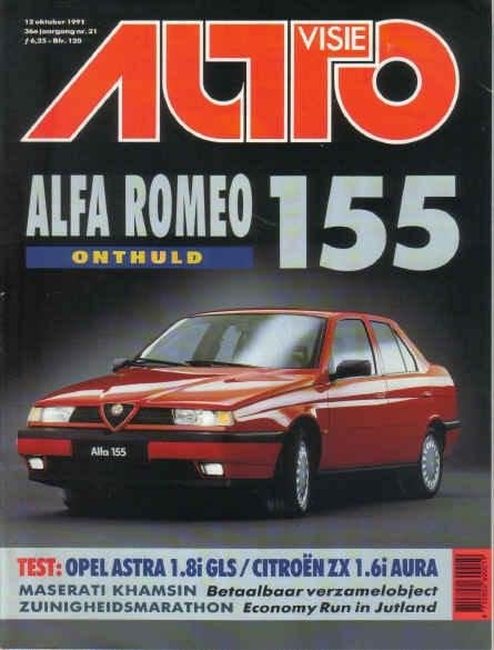 Autovisie 21 1991 : Lancia Delta HF Integrale - Opel Astra, Ophalen of Verzenden, Gelezen, Algemeen