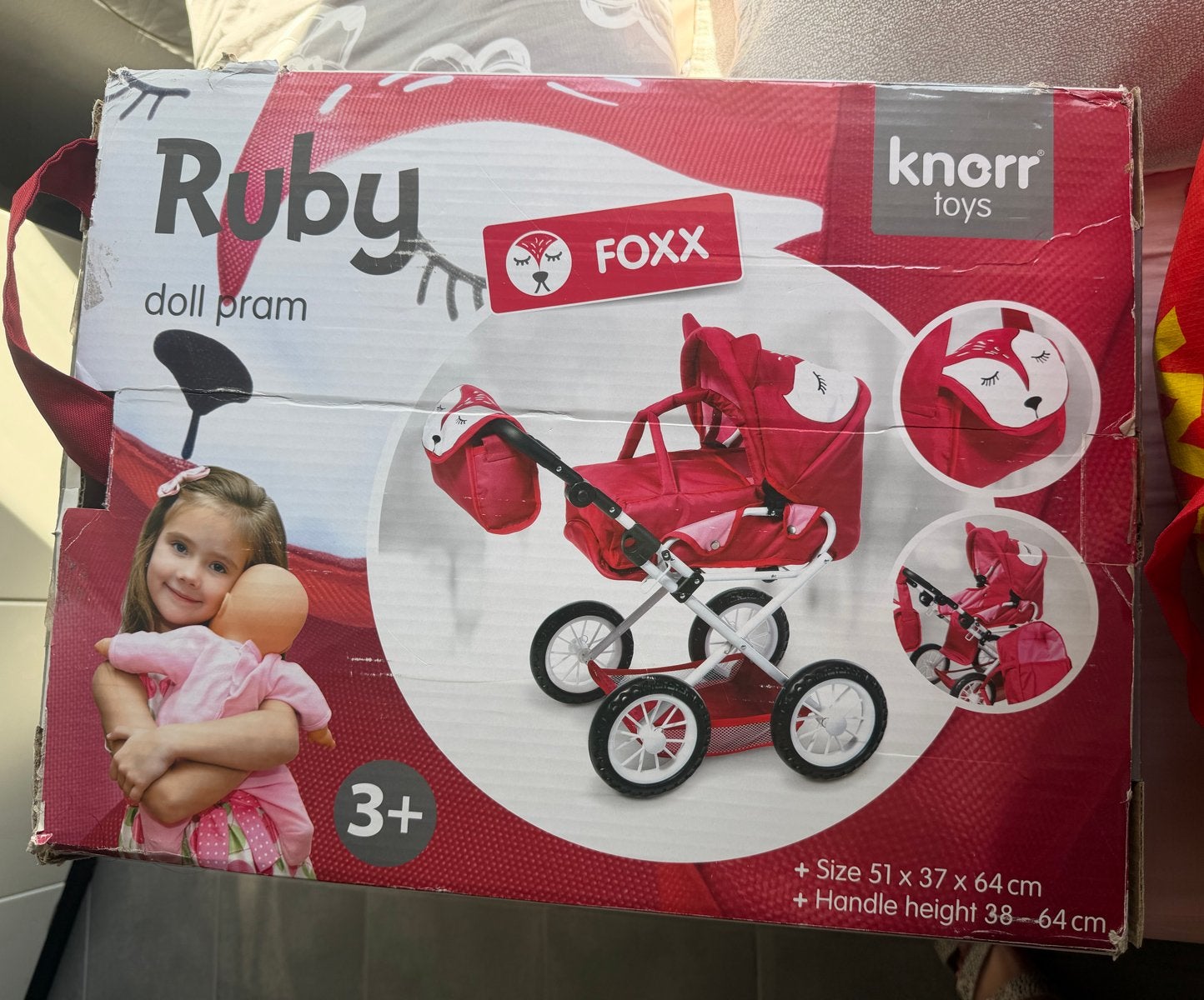 Knorr Toys Ruby Foxx Poppenwagen - Nieuw in doos, Ophalen of Verzenden, Zo goed als nieuw, Overige typen