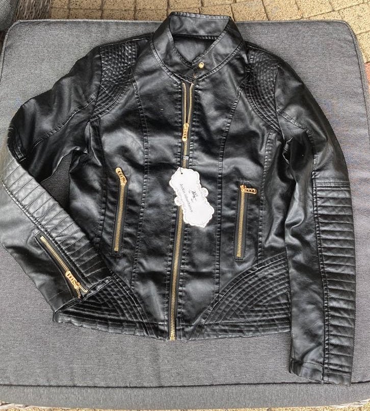 Biker jack zwart XS, Ophalen of Verzenden, Nieuw, Maat 34 (XS) of kleiner, Zwart