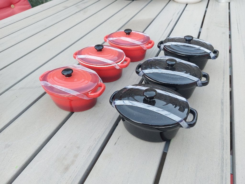 Mini ovenschaaltjes (6 stuks), Ophalen, Overige typen, Nieuw, Steen/keramiek