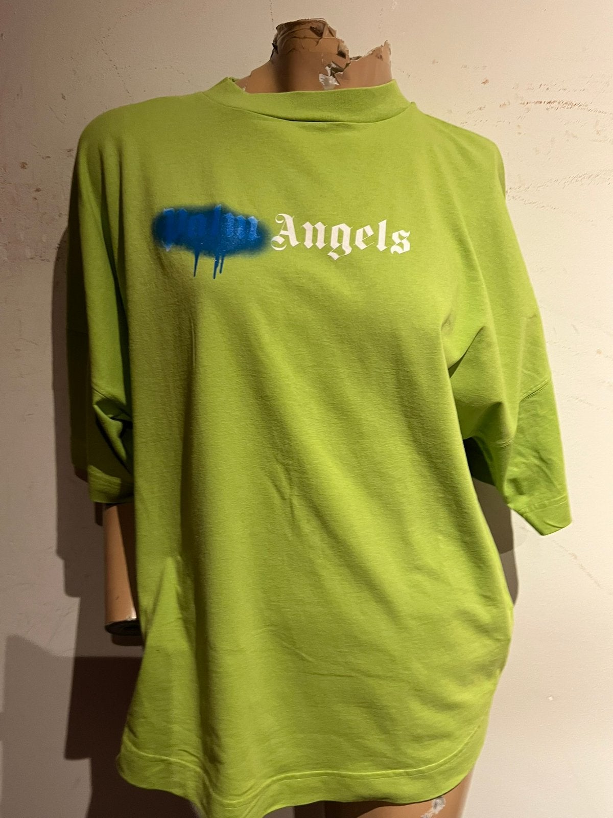 PALM ANGELS shirt maat xs oversized origineel zgan, Kleding | Dames, Ophalen of Verzenden, Zo goed als nieuw, Korte mouw, F