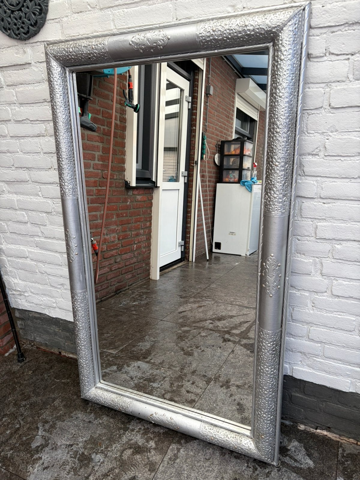 Grote barok spiegel, Huis en Inrichting, Woonaccessoires | Spiegels, Ophalen, 100 tot 150 cm, Zo goed als nieuw, 75 tot 100 cm