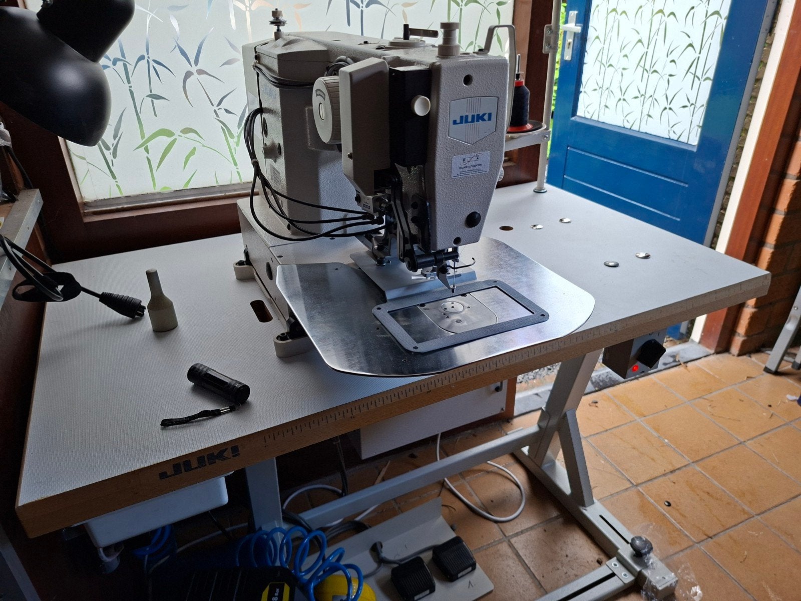 Juki LK-1920 Bartack Patroon Naaimachine, Hobby en Vrije tijd, Gebruikt, Naaimachine, Industrieel, Ophalen