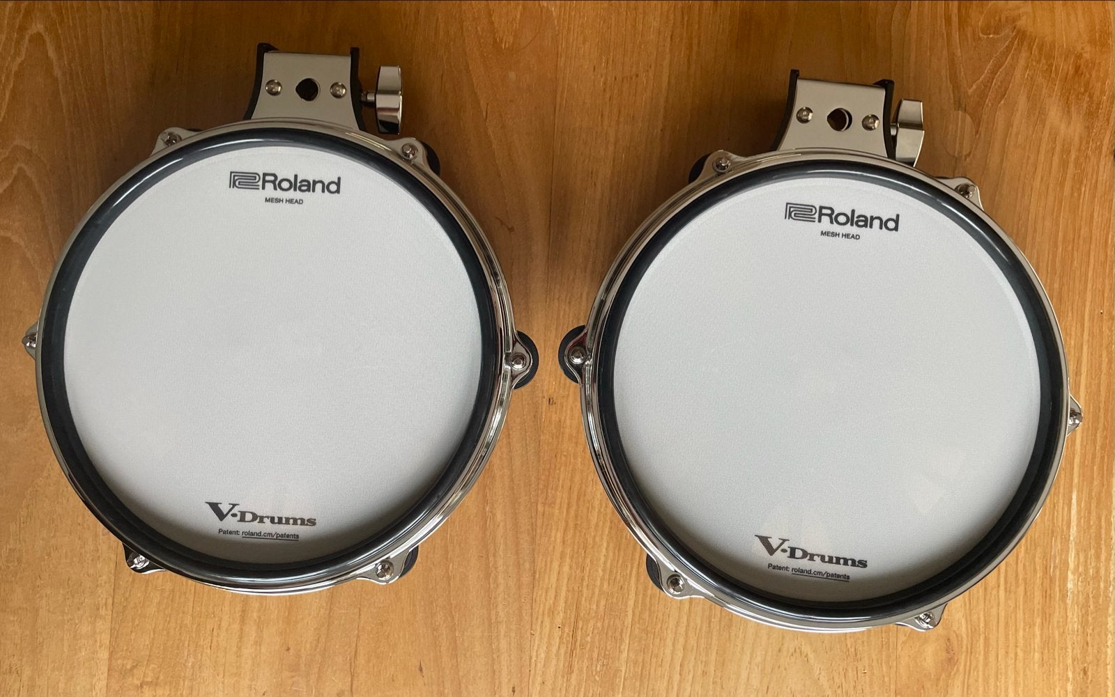 Roland PD10P V-Drum pads (2 stuks), Ophalen of Verzenden, Zo goed als nieuw, Roland, Elektronisch