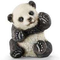 Schleich 14734 panda jong, dierfiguur, Verzenden, Gebruikt, Wild dier, Beeldje of Figuurtje
