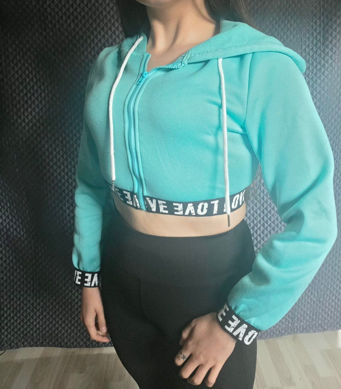 Korte hoodie met rits - Maat S, Overige kleuren, Ophalen of Verzenden, Maat 36 (S), Onbekend